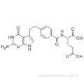 N- [4- [2- (2-Amino-4,7-dihidro-4-okso-1 H-pirolo [2,3-d] pirimidin-5-il) etil] benzoil] -L-glutamik asit disodyum tuzu CAS 137281-23-3